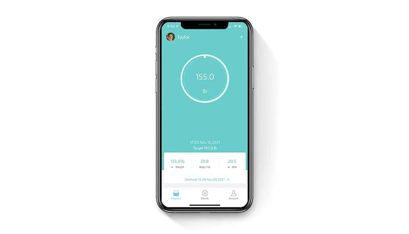 Oxiline Scale X Pro app interface