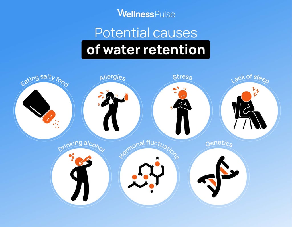 Potential causes of water retention