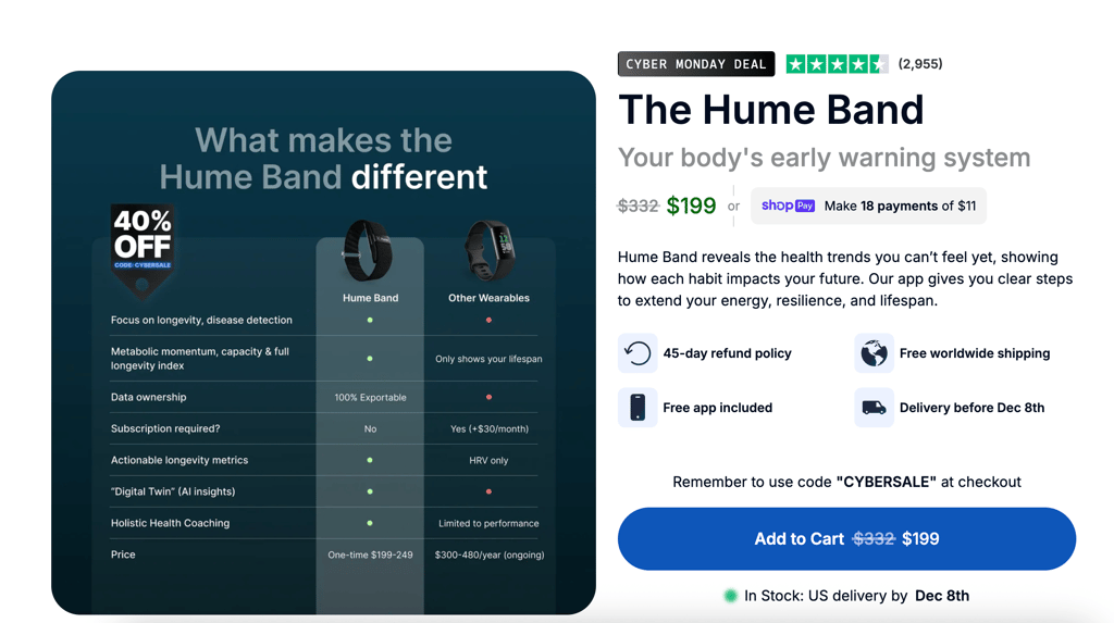 Hume Band add to cart