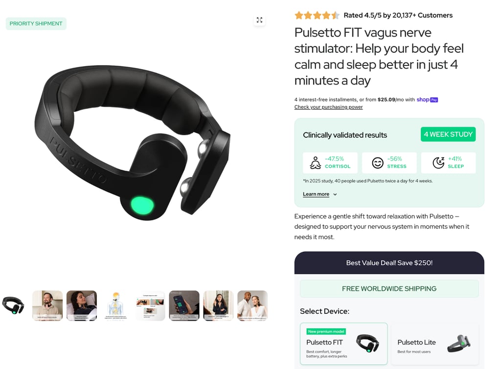 pulsetto buy page