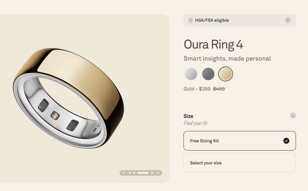 oura ring bf selection