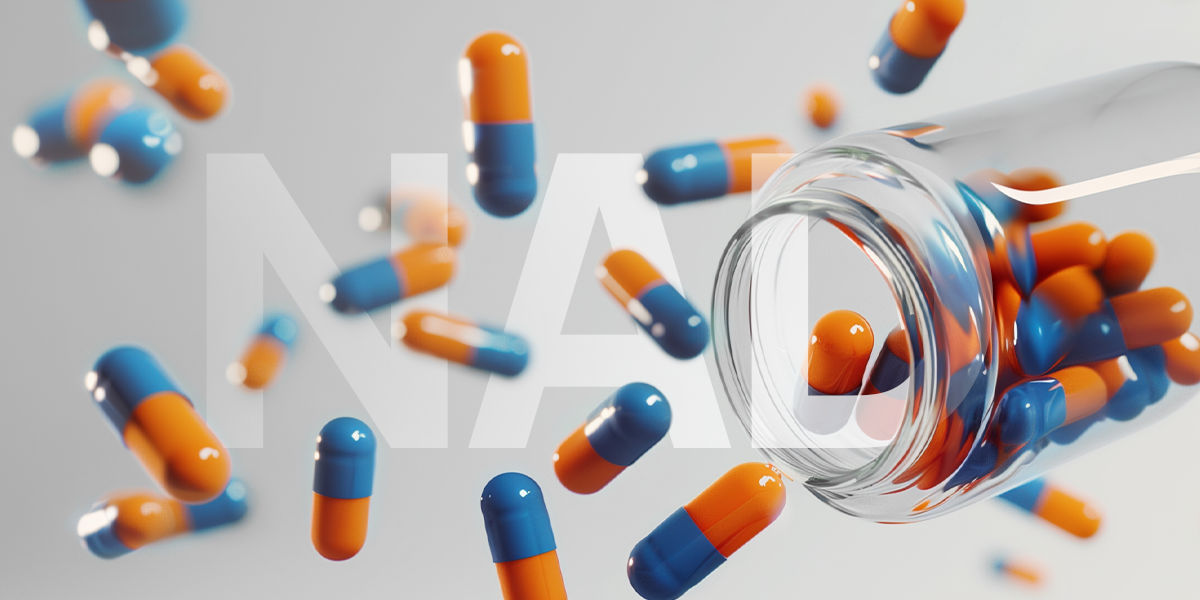 NAD+ supplement capsules