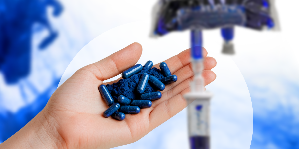 Capsules of methylene blue