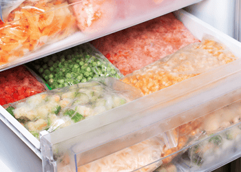 Frozen Vegetables in the fridge